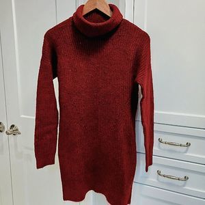 Abercrombie Sweater Dress/Tunic Ribbed Turtleneck